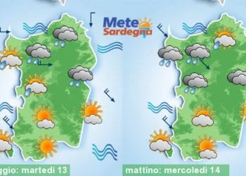 Meteo sardegna 10 350x250 - Venerdì brutto tempo, con piogge. Da sabato più freddo