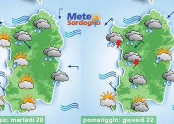 Meteo sardegna 14 350x250 - Arrivano altre piogge e temporali