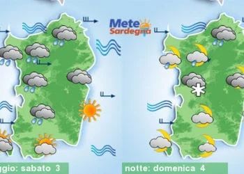 Meteo sardegna 2 350x250 - Arrivano altre piogge e temporali