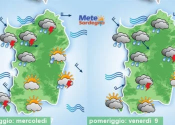 Meteo sardegna 4 350x250 - Arrivano altre piogge e temporali
