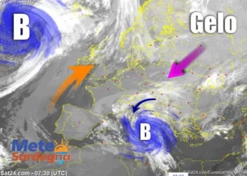 Meteosat 350x250 - Perché è così difficile per il gelo raggiungere la Sardegna?