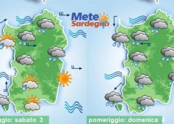 Meteo sardegna 350x250 - Arrivano altre piogge e temporali