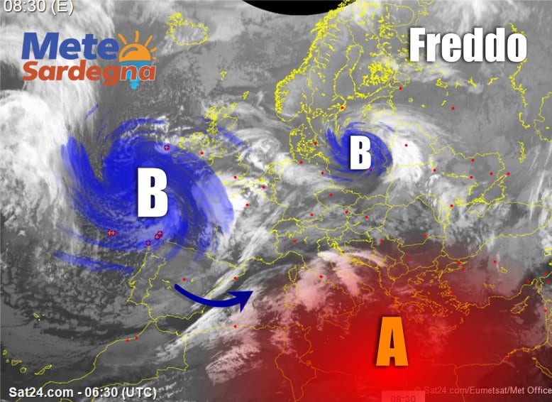 Meteosat 4 - Meteo in peggioramento, ma Pasqua e Pasquetta col sole