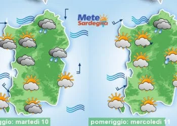 Meteo sardegna 3 350x250 - Ci aspettano altri temporali e giovedì peggiora
