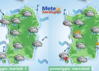 Meteo sardegna 7 350x250 - I temporali di oggi potrebbero scatenare nubifragi