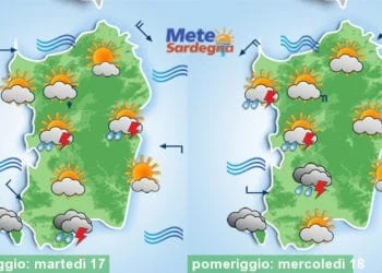 Meteosardegna 1 350x250 - Meteo da tarda estate, ma nel weekend possibile maltempo