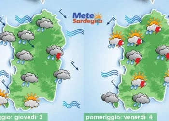 Meteo sardegna 1 350x250 - Altre 24 ore di emergenza maltempo: pioverà tantissimo