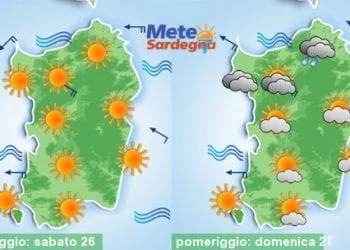 Meteo sardegna 12 350x250 - Torna l'Anticiclone, di nuovo gran caldo da metà settimana