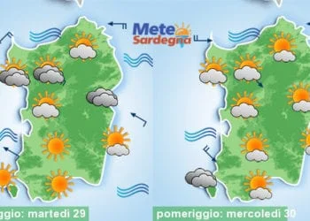 Meteo sardegna 13 350x250 - Meteo da tarda estate, ma nel weekend possibile maltempo