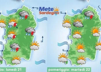 Meteo sardegna 8 350x250 - Meteo da tarda estate, ma nel weekend possibile maltempo