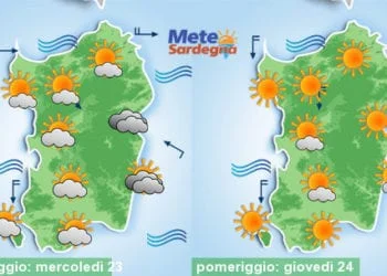 Meteo sardegna 9 350x250 - Torna l'Anticiclone, di nuovo gran caldo da metà settimana