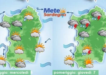 Meteo sardegna 1 350x250 - Confermiamo i possibili temporali pomeridiani