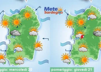 Meteo sardegna 8 350x250 - Possibili forti temporali anche oggi pomeriggio