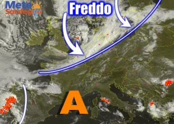 Meteosat 3 350x250 - Il caldo concederà una tregua nel weekend: temperature giù
