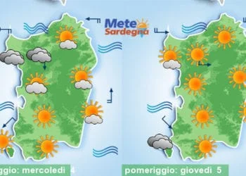 Meteo sardegna 1 350x250 - Weekend rovente, ma inizio settimana prossima oltre 40°C!