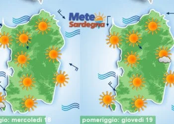 Meteo sardegna 5 350x250 - Imminente burrasca di Maestrale