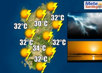 meteo sardegna 1 350x250 - Meteo Sardegna, anche oggi con temporali, rischio grandine e allagamenti lampo