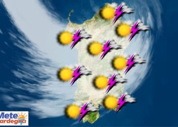 meteo sardegna ferragosto 350x250 - Meteo Sardegna, anche oggi con temporali, rischio grandine e allagamenti lampo