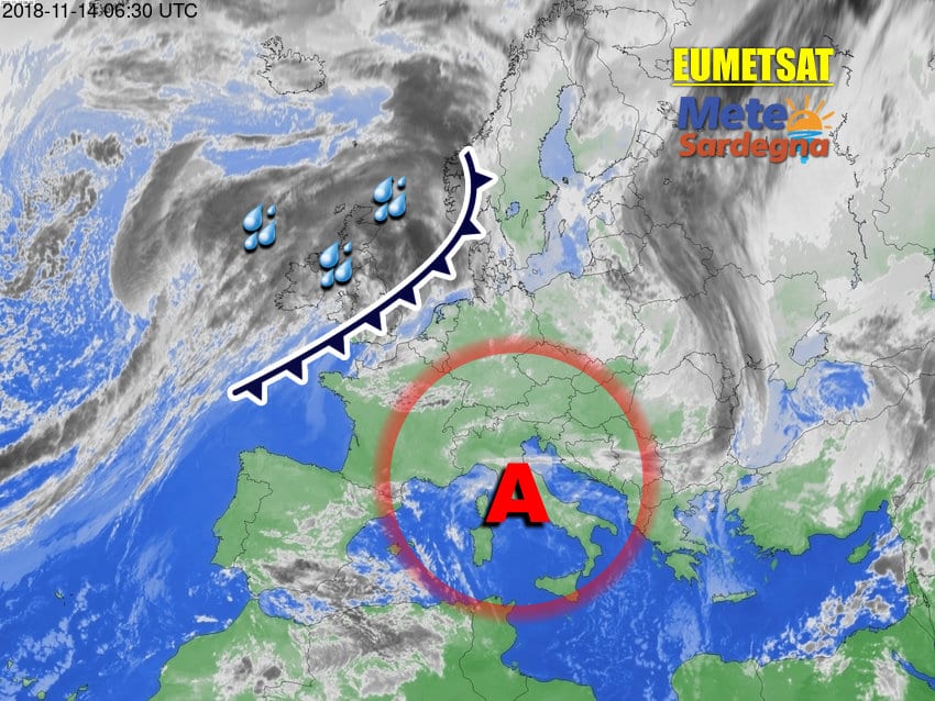 Meteosat sardegna - Meteo tipico dell'Alta Pressione: sole, mite, qualche nebbia