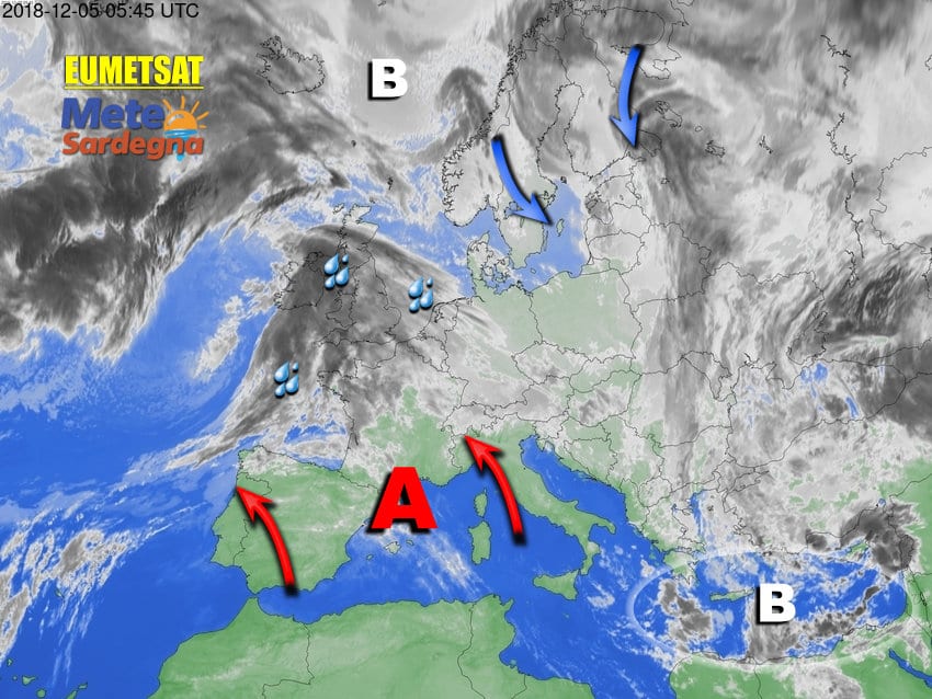 Meteosat Sardegna 1 - Alta Pressione, meteo primaverile