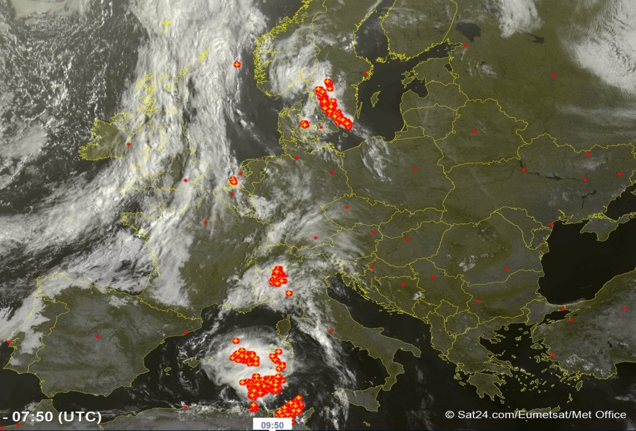 sat 24 - Intenso sistema temporalesco in arrivo