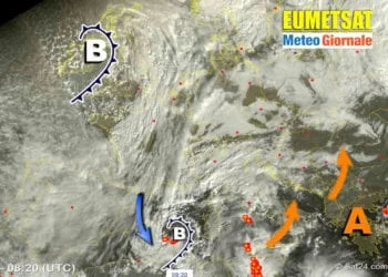 meteosat 350x250 - Meteo weekend: farà freddo e potrebbe peggiorare