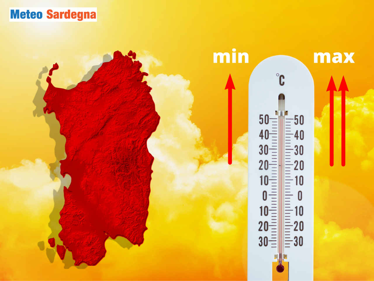 aumento della temperatura in sardegna