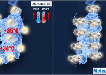 evoluzione meteo per i prossimi giorni 350x250 - Aggiornamento, perturbazioni a catena in Sardegna. Meteo avverso. Grandine e vento