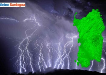 forti temporali sardegna 350x250 - Tempesta di fulmini in Sardegna. Danni per le scariche elettriche