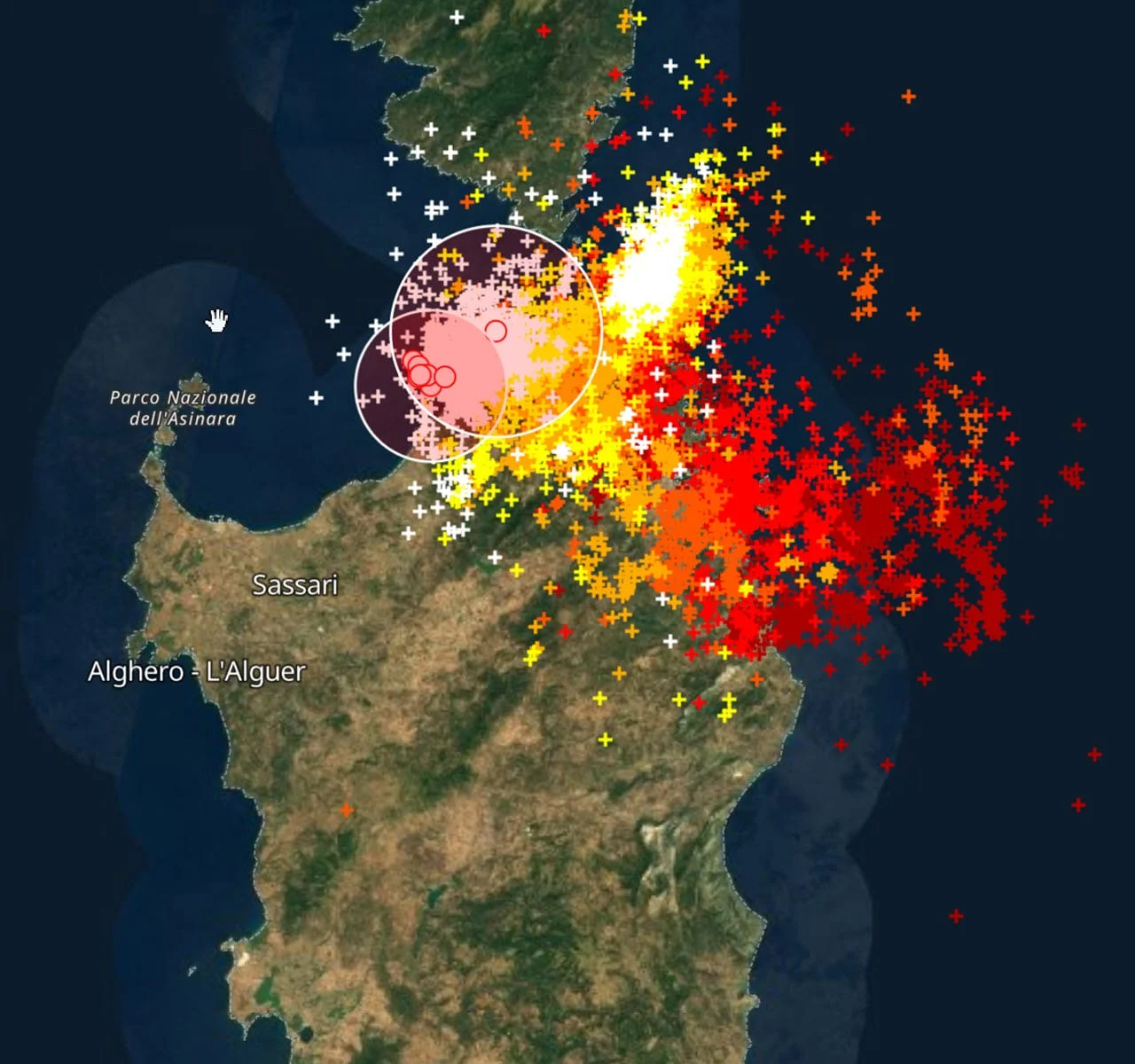 fulmini ultime due ore in sardegna - Gallura, La Maddalena, Orosei, Tortolì e Arbatax e non solo: temporali con meteo inclemente