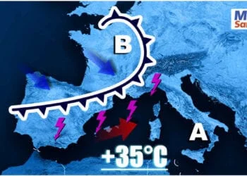 meteo prossimi giorni sardegna con un graduale peggioramento mappa 350x250 - Possibili forti temporali anche oggi pomeriggio