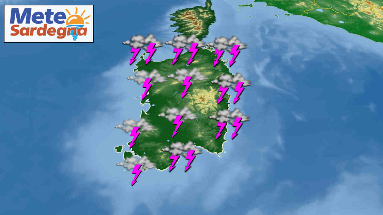 meteo sardegna prossimi giorni 1 - Meteo avverso in Sardegna, arriva una forte perturbazione. Rischio nubifragi