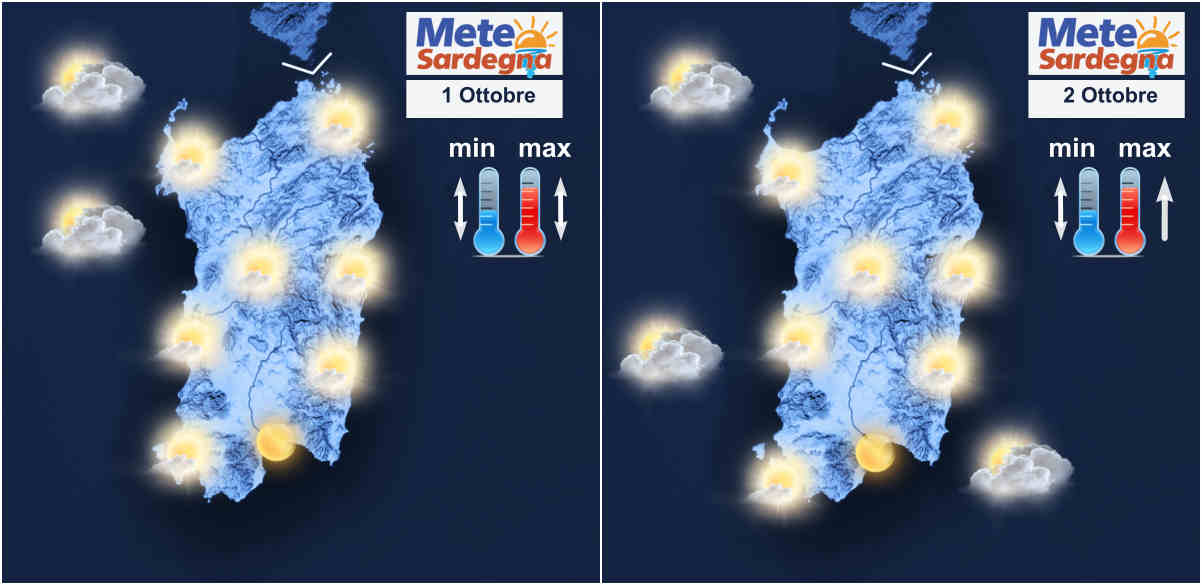 meteo sardegna - Sole e temperature su, ma nel weekend meteo in peggioramento