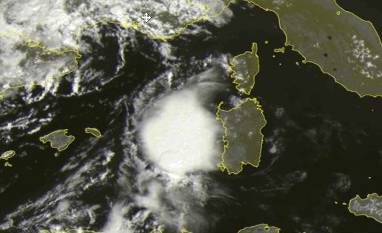 meteosat 02 - Mostruoso temporale ovest Sardegna: evoluzione meteo