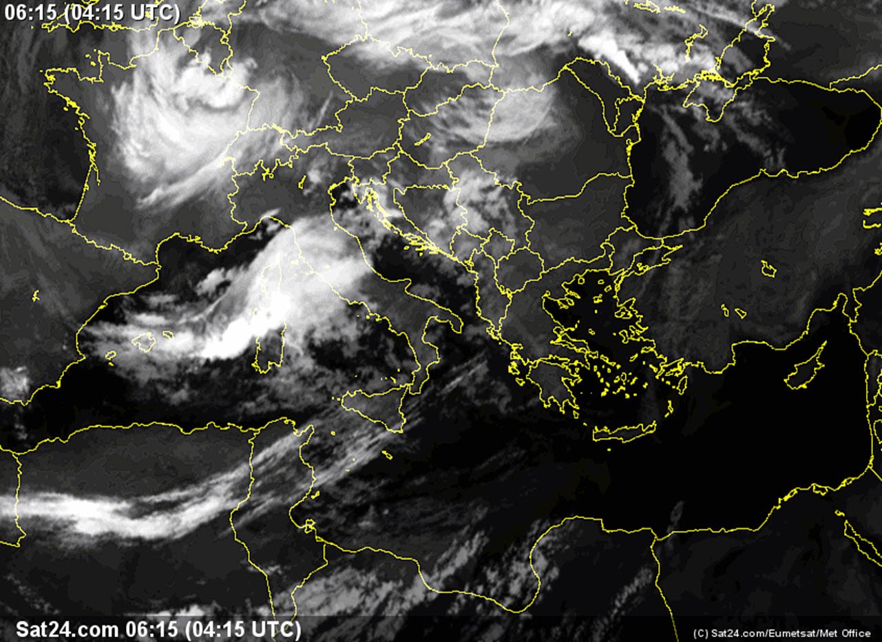 Meteosat ore 6 del 27 settembre 2020