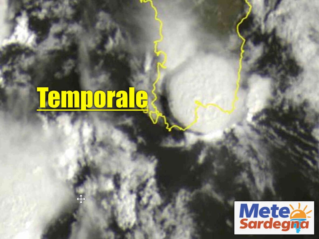 meteosat temporale cagliari 1024x768 - Temporale su Cagliari, vista Meteosat della forza della natura