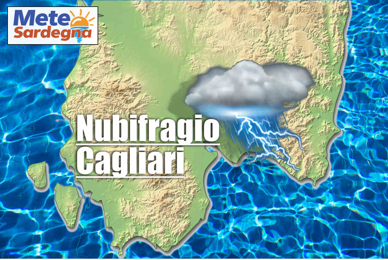 nubifragio su cagliari - Violento nubifragio su Cagliari, come da previsioni meteo