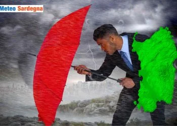 Piogge previste in sardegna.