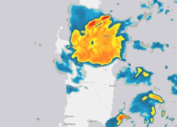 radar piogge sardegna 350x250 - Maltempo in Sardegna: registrati oltre 215 mm in 48h