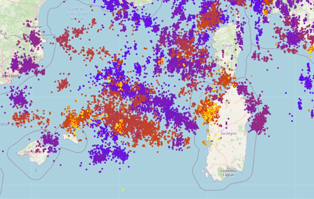 temporali in sardegna 1024x650 - Sardegna, buongiorno con tuoni, lampi e fulmini. Ma che succede?
