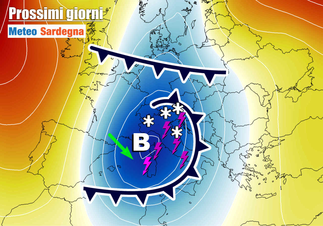 Maltempo, vento freddo. L’autunno in Sardegna si farà sentire rabbioso.