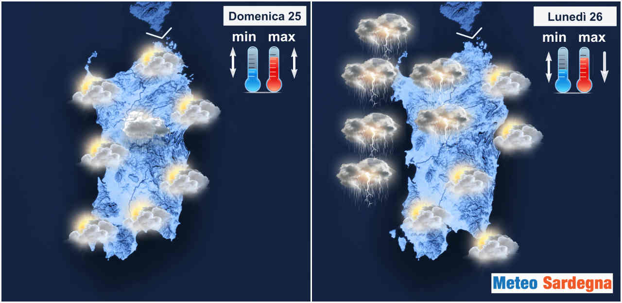 meteo prossimi giorni sardegna 2 - Sardegna, meteo variabile, peggiora sensibilmente lunedì