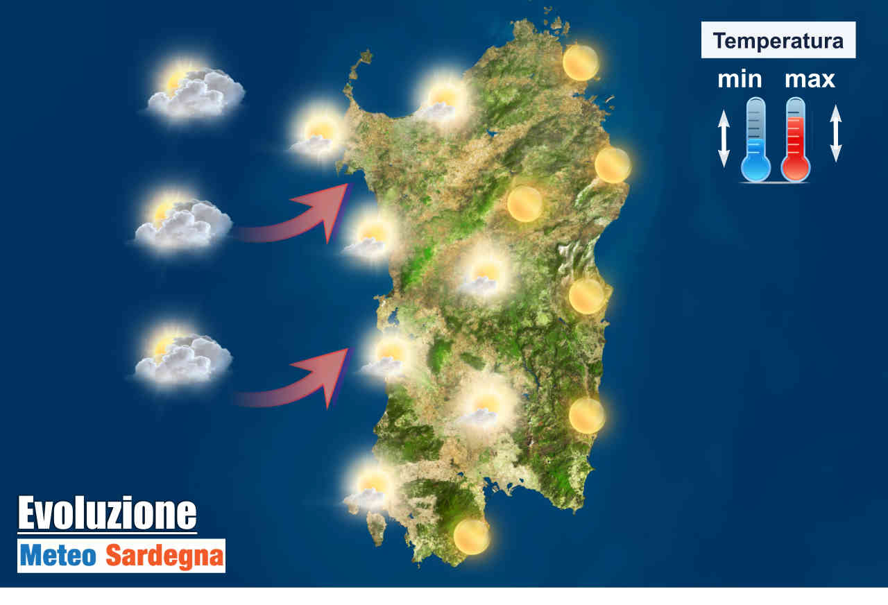 Meteo prossimi giorni Sardegna.