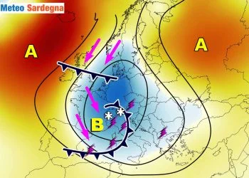 Meteo verso calo temperatura e peggioramento da domenica.