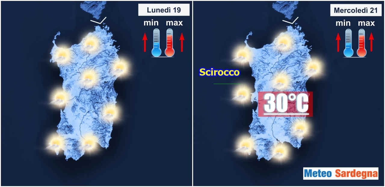 meteo prossimi giorni - Sardegna, meteo d’Autunno si rompe: il rischio di 30°C a Ottobre
