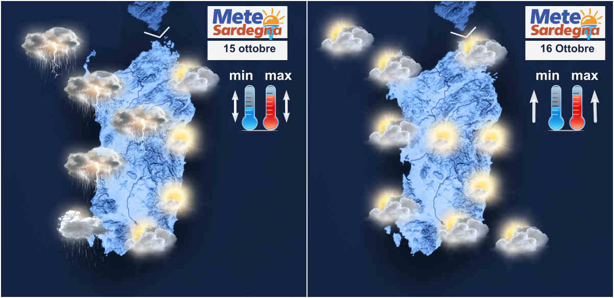 meteo sardegna 3 - Temporali, piogge e freddo, ma migliora nel corso del fine settimana