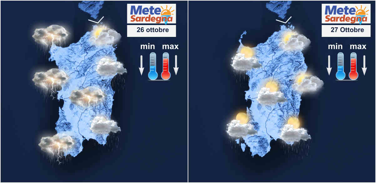 meteo sardegna 7 - Meteo in peggioramento e crollo termico, poi l'Alta Pressione