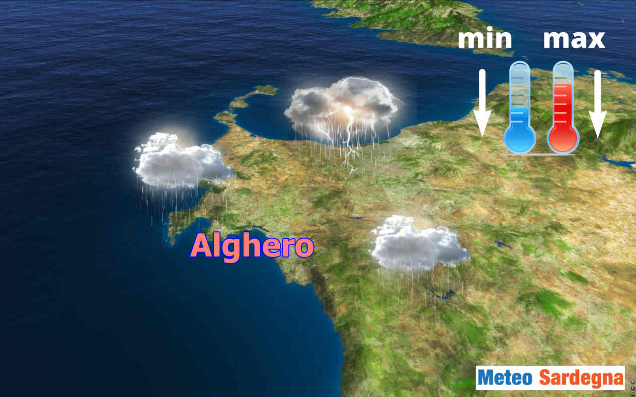 meteo alghero - Meteo Alghero, peggiora con forte bufera. Freddo
