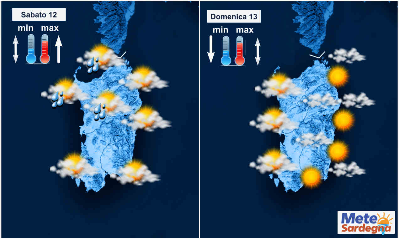 Meteo nei prossimi giorni in Sardegna.