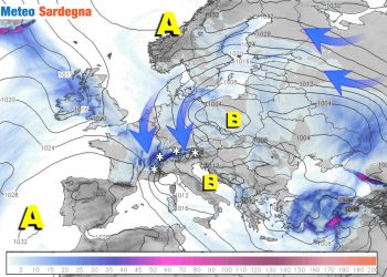 Evoluzione meteo 12 01 2021.